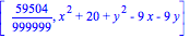[59504/999999, x^2+20+y^2-9*x-9*y]